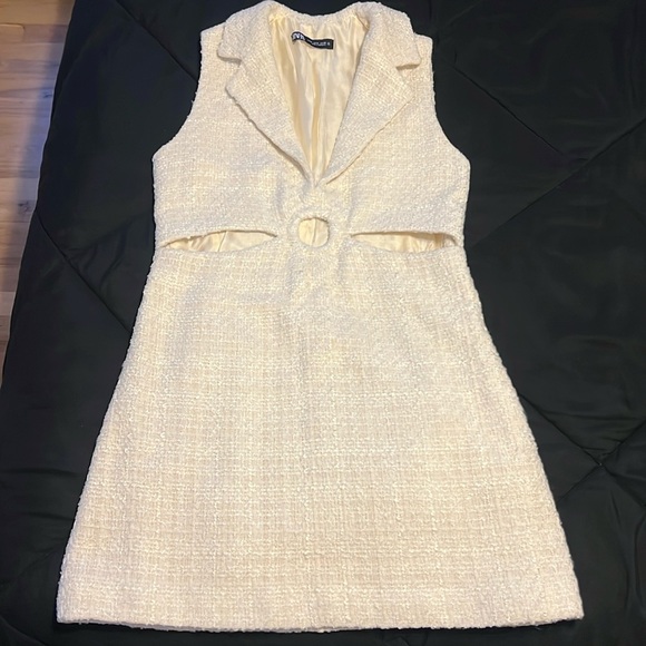 Zara Dresses & Skirts - Zara white tweed mini dress